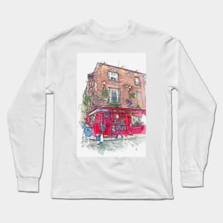 Dublin, The Temple Bar Long Sleeve T-Shirt